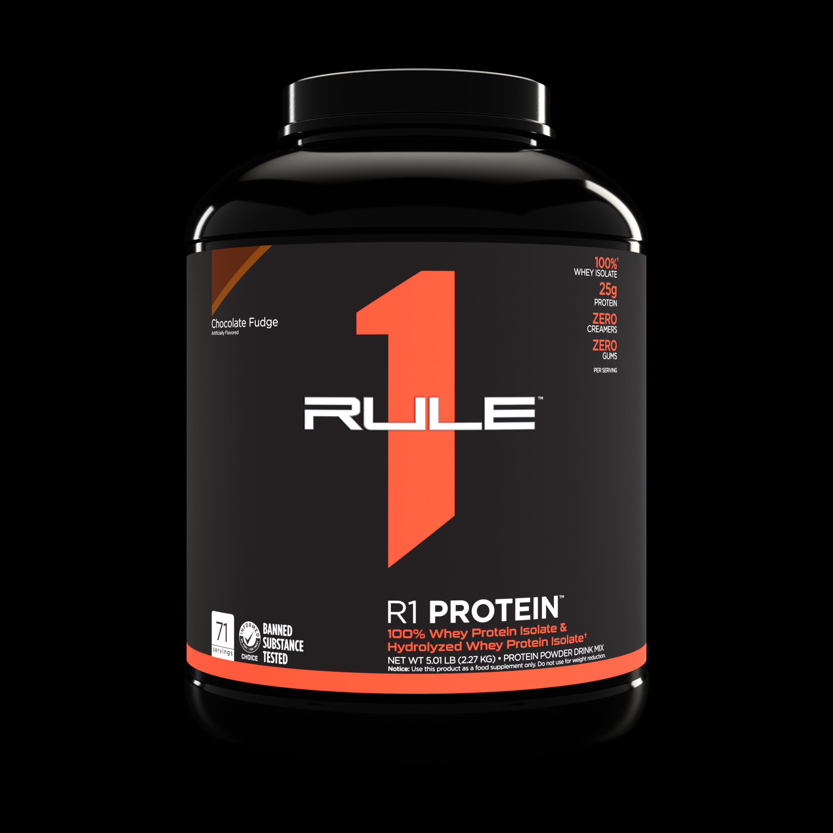 R1 Protein - ISO - Whey Isolate/ Hydrolysate 5.11 lb (Chocolate Fudge ...