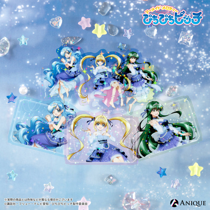 《Pre-Order》Holographic Clear Sticker Set 閃片透光貼紙組｜唱K小魚仙 Pichi Pichi Pitch 月夜之人魚奏 POP UP SHOP (26PP47-P)