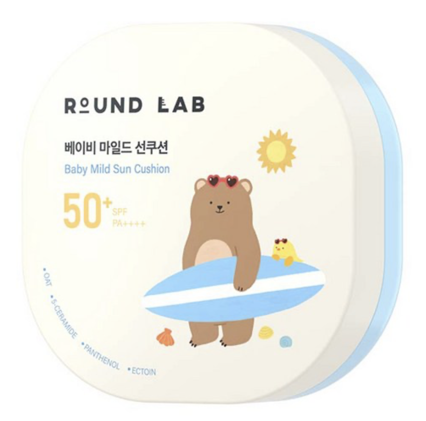 韓國 Round Lab 嬰兒溫和 防曬氣墊 SPF50+ PA++++｜Baby Mild Sun Cushion