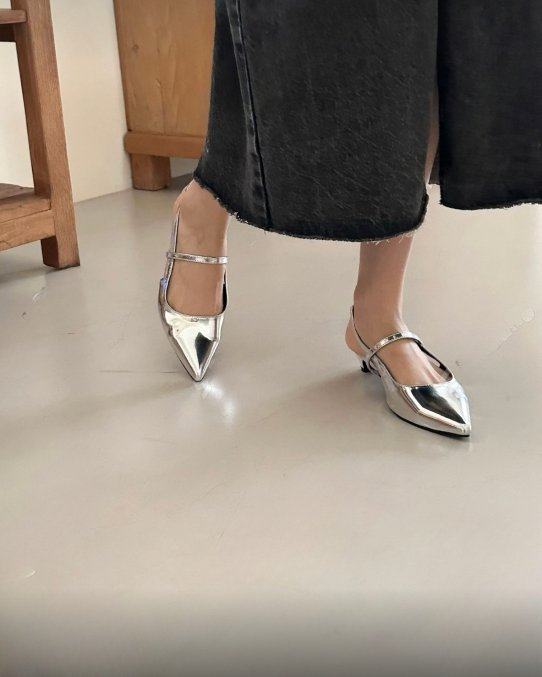 [入門版尖頭鞋!][大腳女生友好!]百搭日常尖頭高跟鞋(三色入)