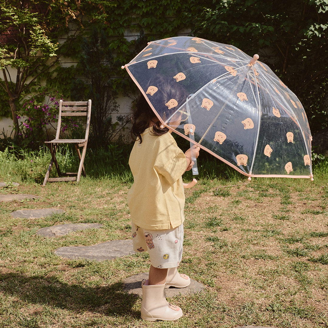 dot to dot x Aguard  -Rainy Day可愛松鼠透明雨傘