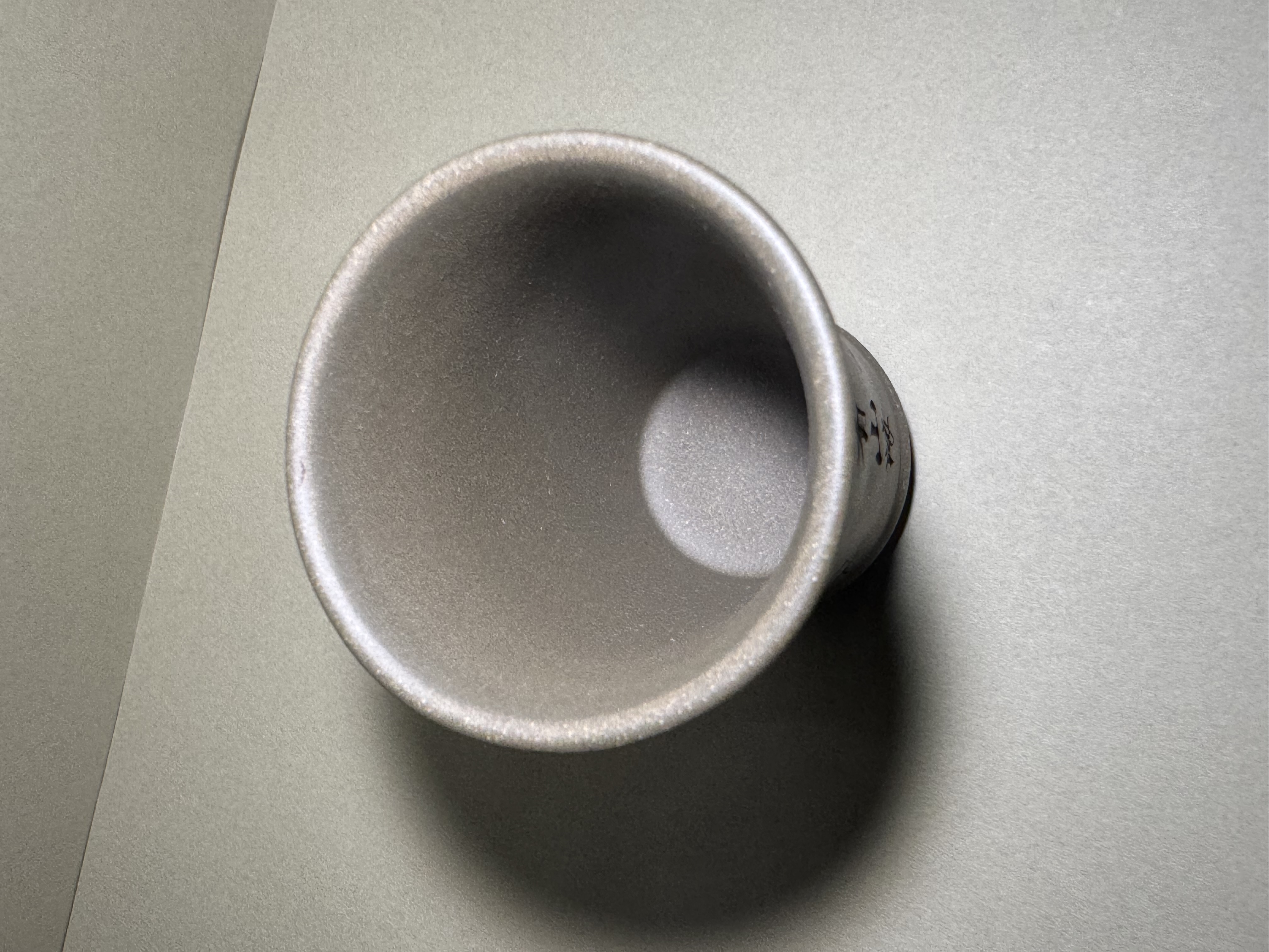 宜興紫砂｜青段泥品茗杯（高杯型）