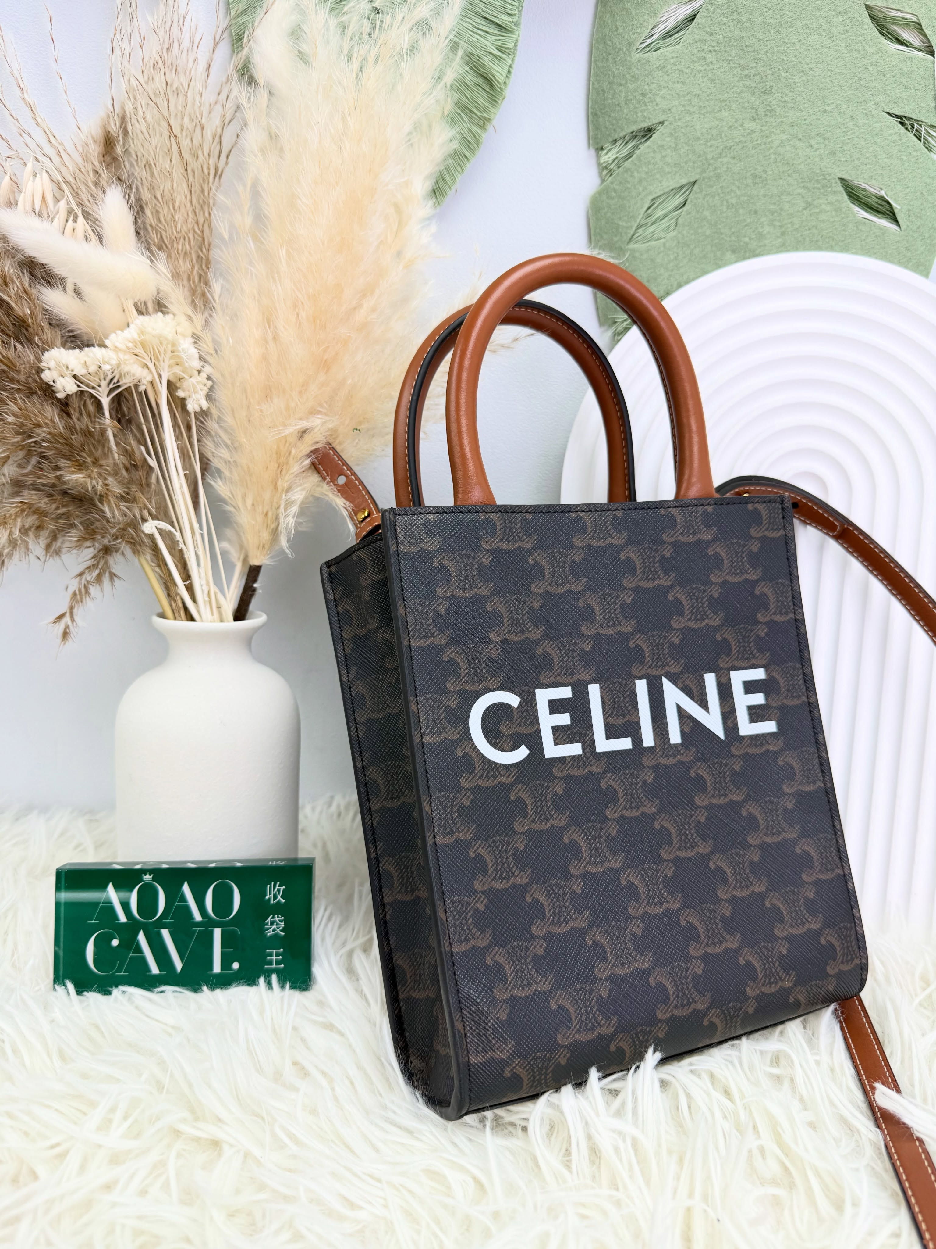 Celine👜 PRE OWNED 🛍️老花 mini tote 有塵袋
