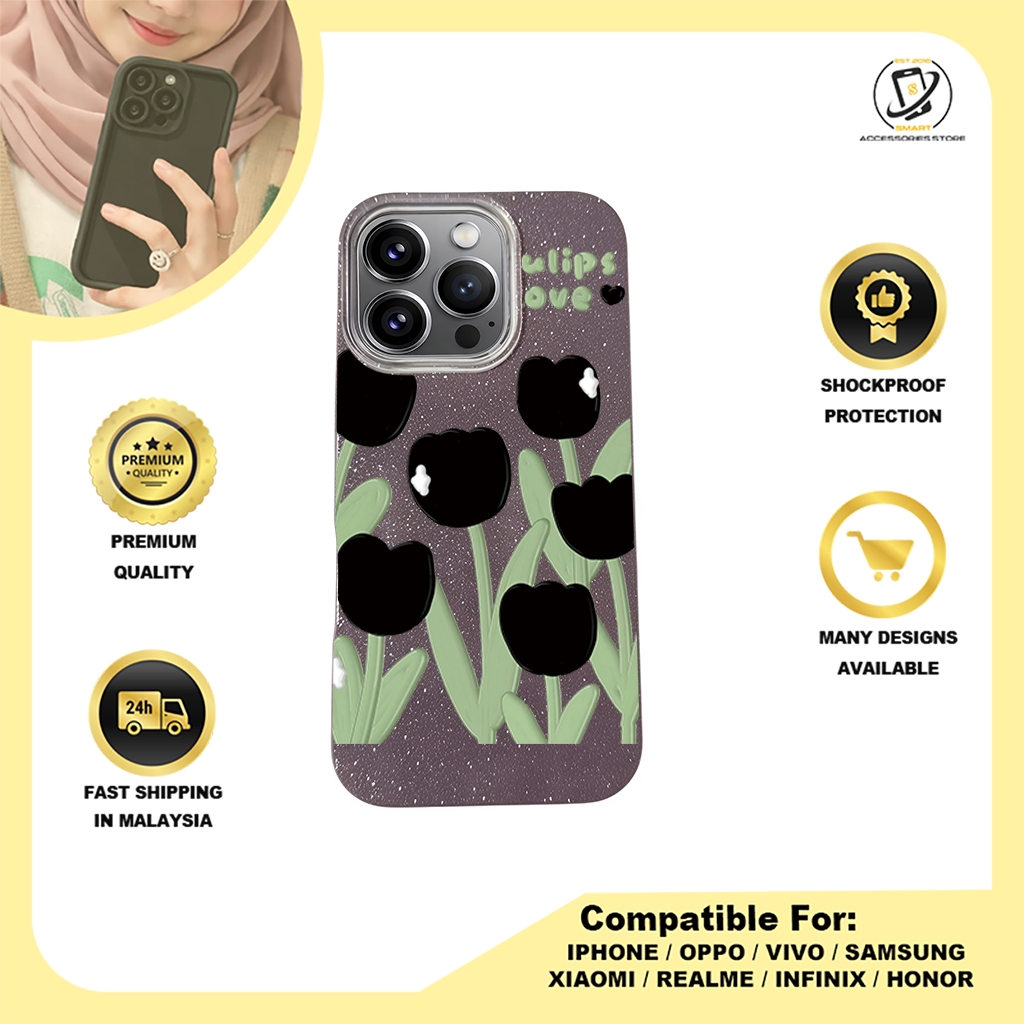 BLING CASE PHONE FOR IPHONE - DESIGN FLOWER R