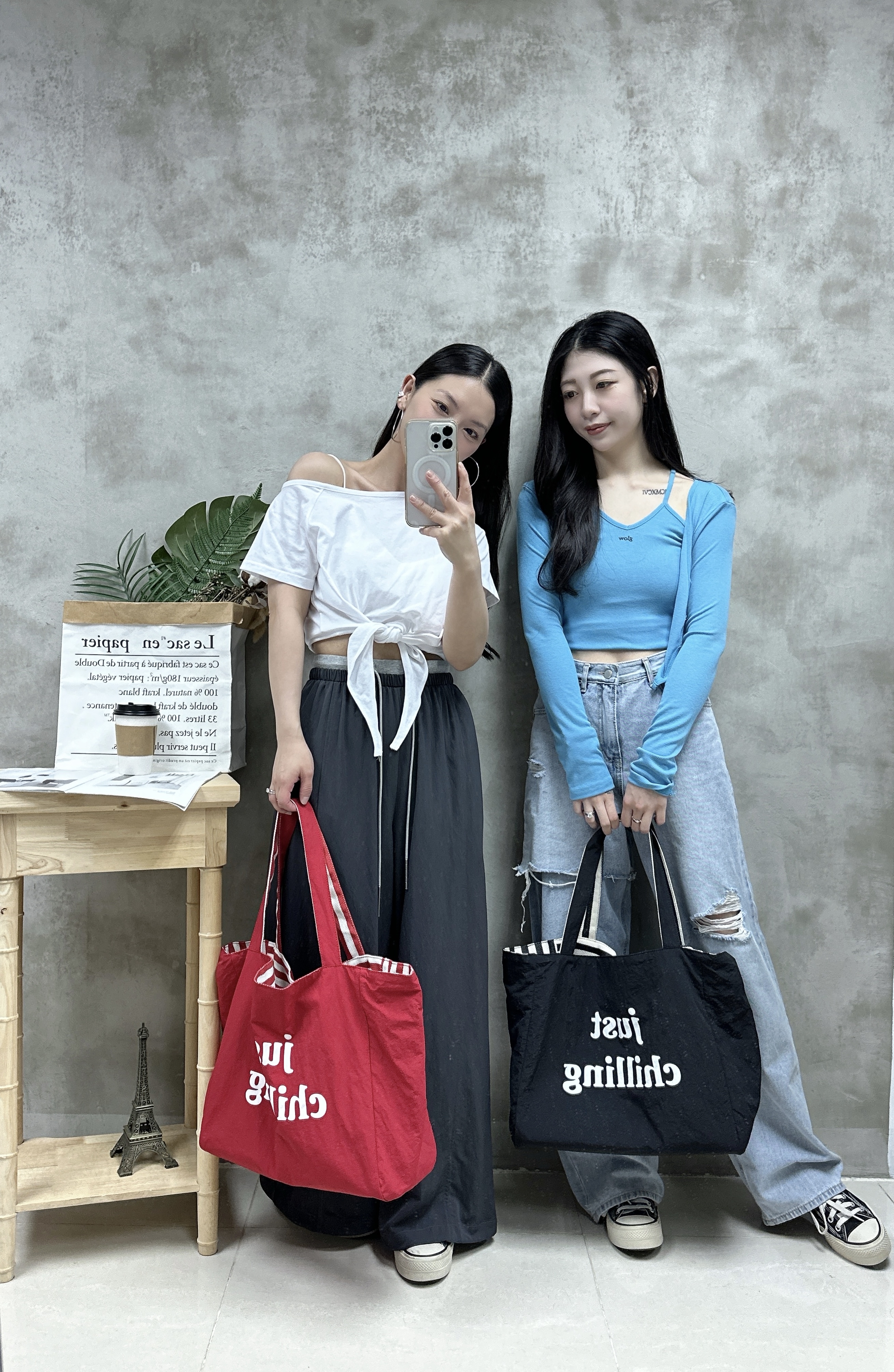 L15 V領背心+外套Set