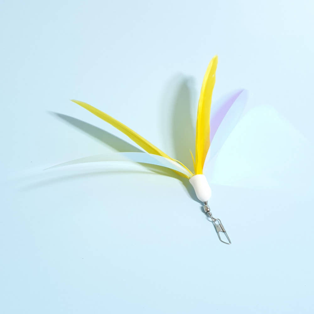 韓國 🇰🇷 handmade 極光 旋轉 替換逗貓頭 1p （顏色隨機）