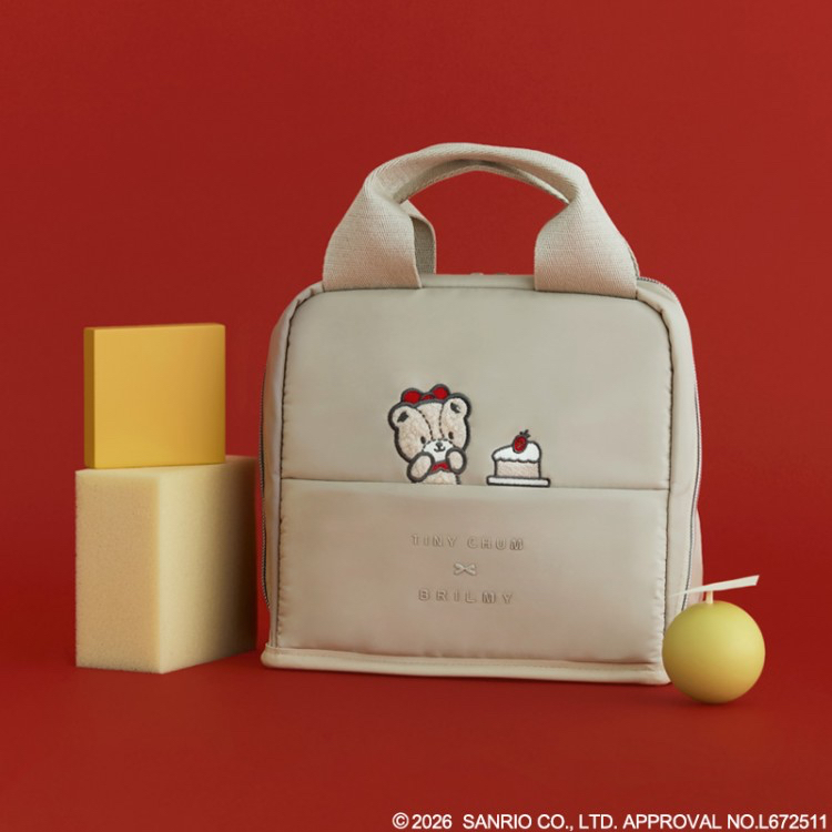 🎀【預訂】 HELLO KITTY × BRILMY 直立式收納包 米色版 Tiny Chum