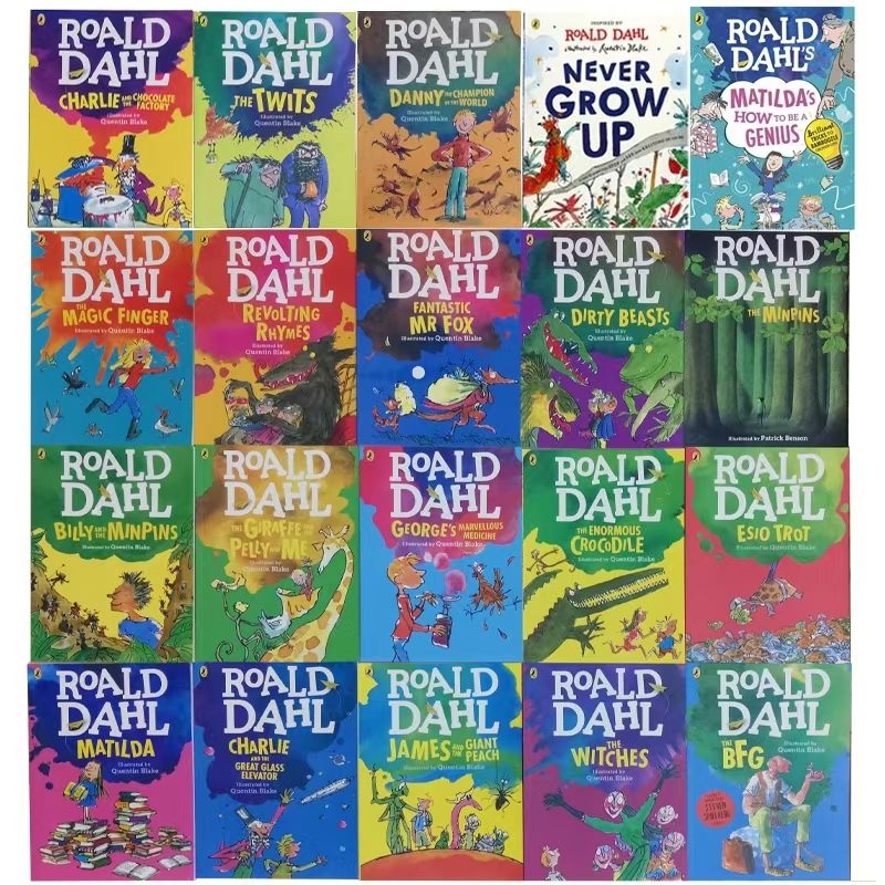 Roald Dahl 20 books  | A4 size  羅爾德達爾奇幻故事彩裝版大全套   B020