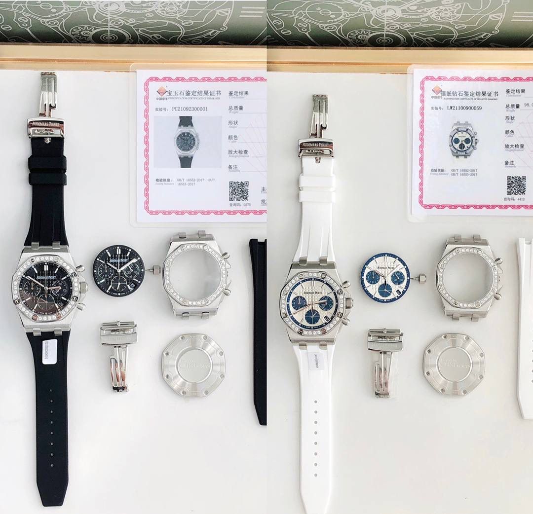 表圈镶嵌32颗2.0明亮式vvs级别切割天然美钻（约1.02克拉）带来非凡触感与视觉享受。这个价买钻石都值了。百分百每一颗都是真钻，持中国GTC机构检测证书，支持复检，假一陪十‼️✨