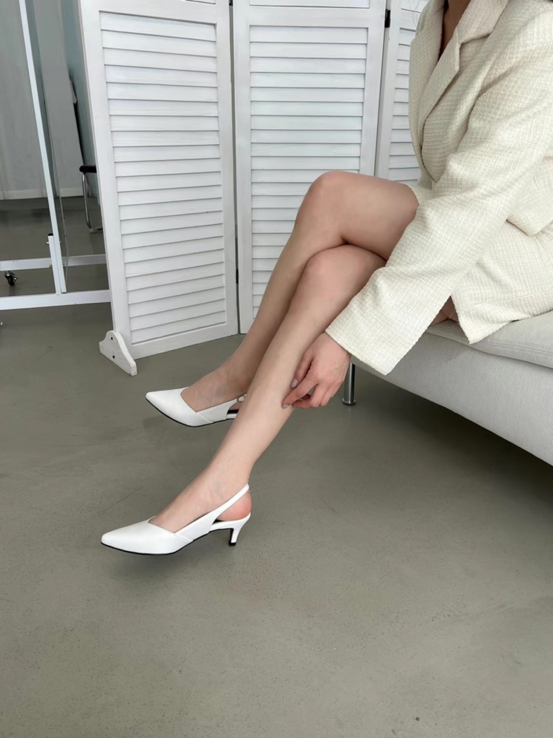 26SS/ KR 5CM SLINGBACK HEELS