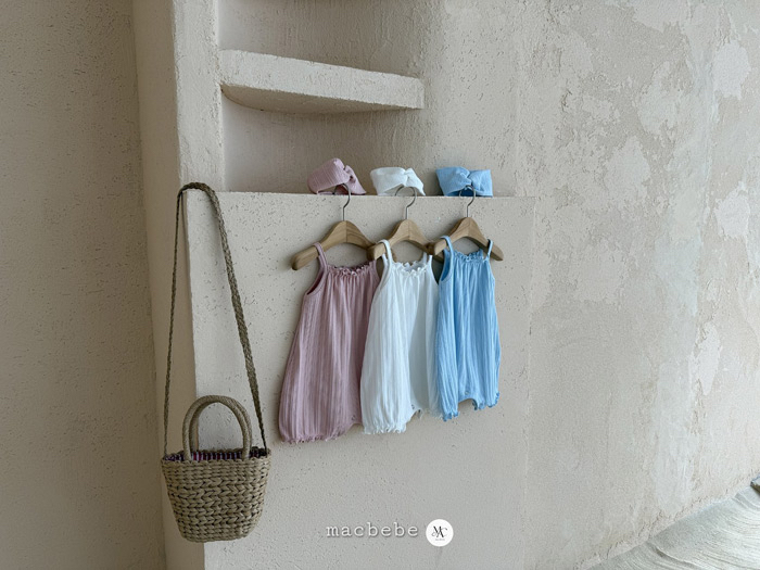 🇰🇷macbebe吊帶連身衣+髮帶