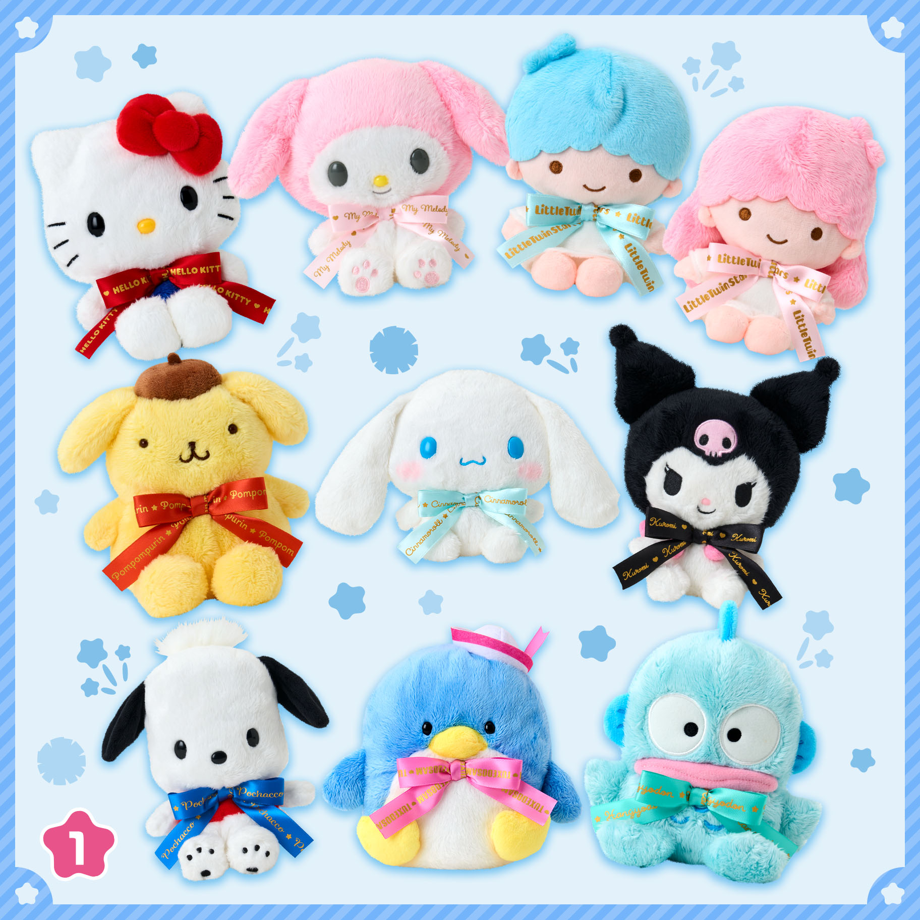 日本預訂📍日本Sanrio 2026人物大賞第二彈系列 - 公仔/立體襟章盲盒 22/4日本開售