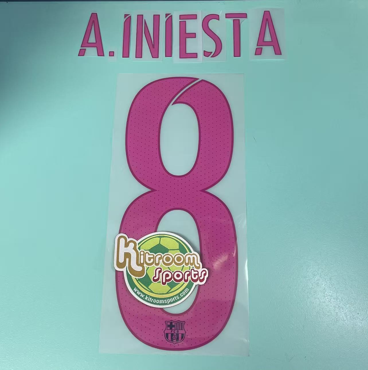 2016-17 Barcelona Away Nameset #8 A.INIESTA