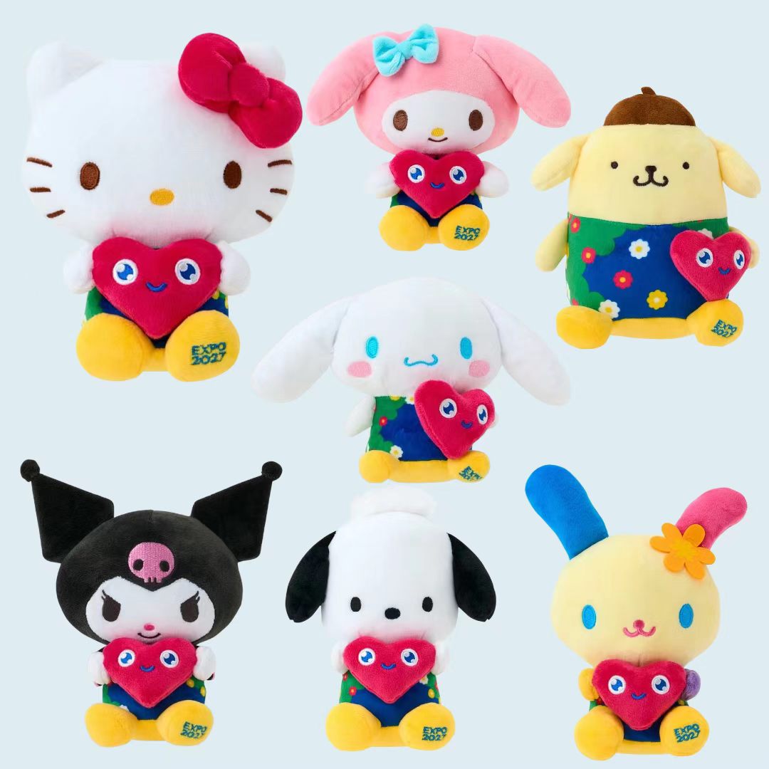 【日本直送】EXPO2027 Sanrio 角色 x Tunk Tunk 公仔　M Size （全 7 款）