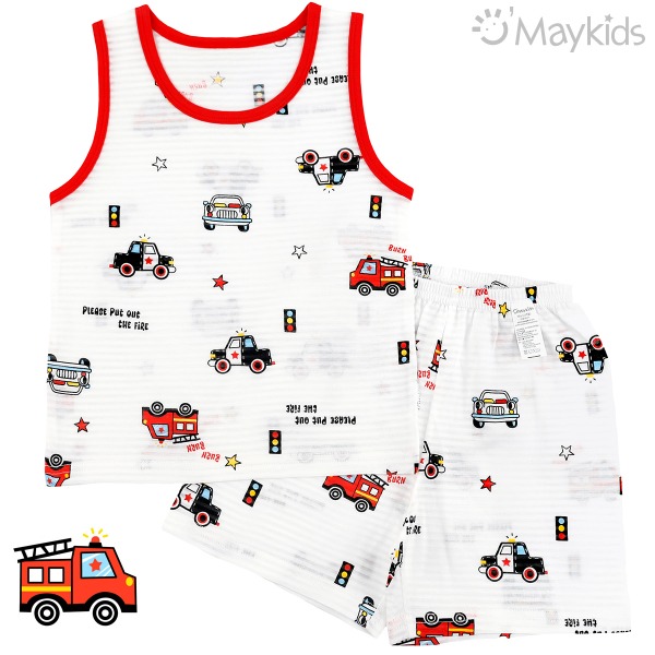 Maykids 無袖家居服 (紅色救援隊)