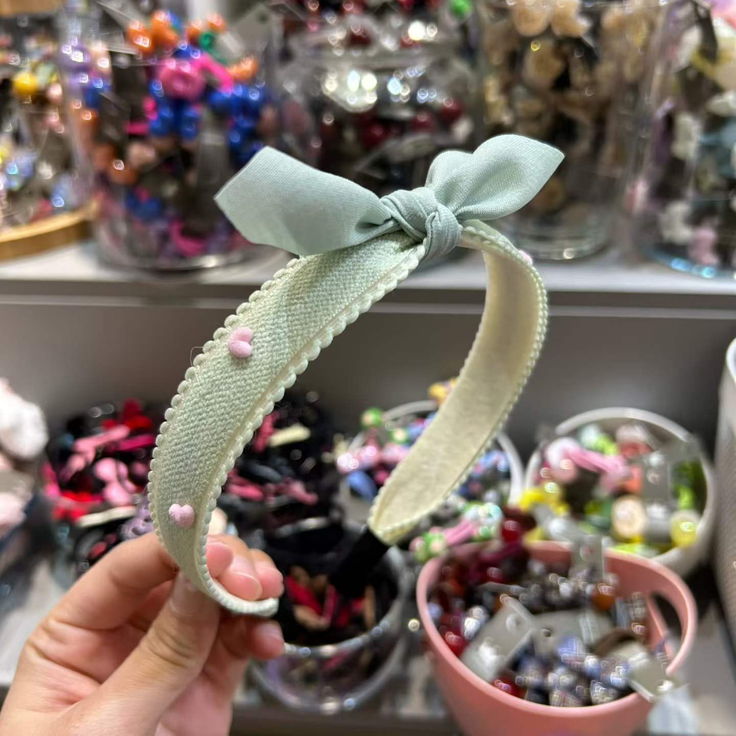 💖 愛心蝴蝶結兒童頭箍 💖