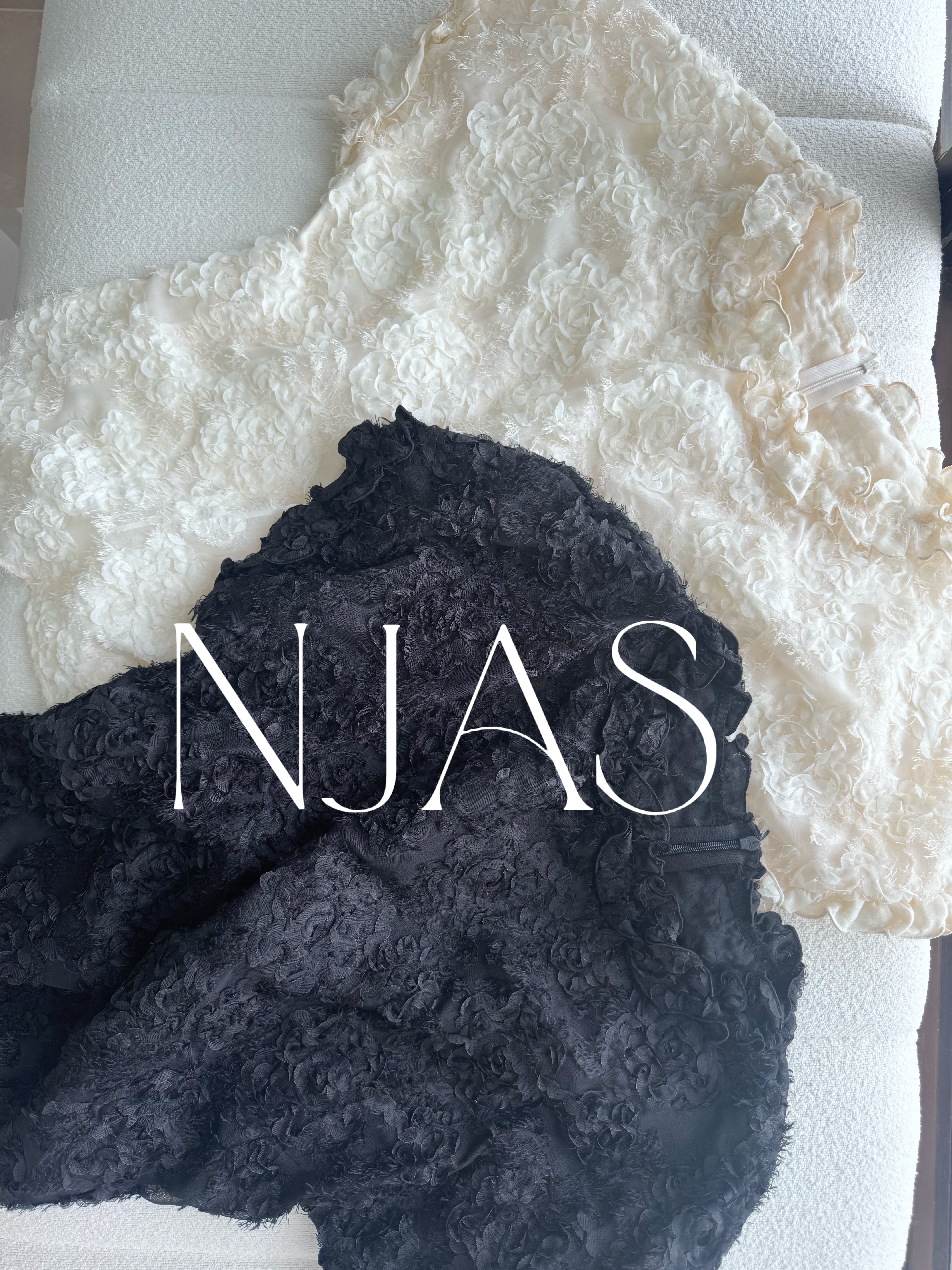 Feminine textured flower blouse