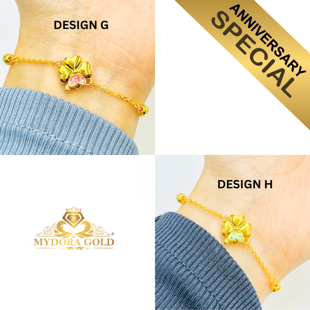 Anniversary Special: MYDORA Rantai Tangan Butterfly Series l EMAS 916/22K