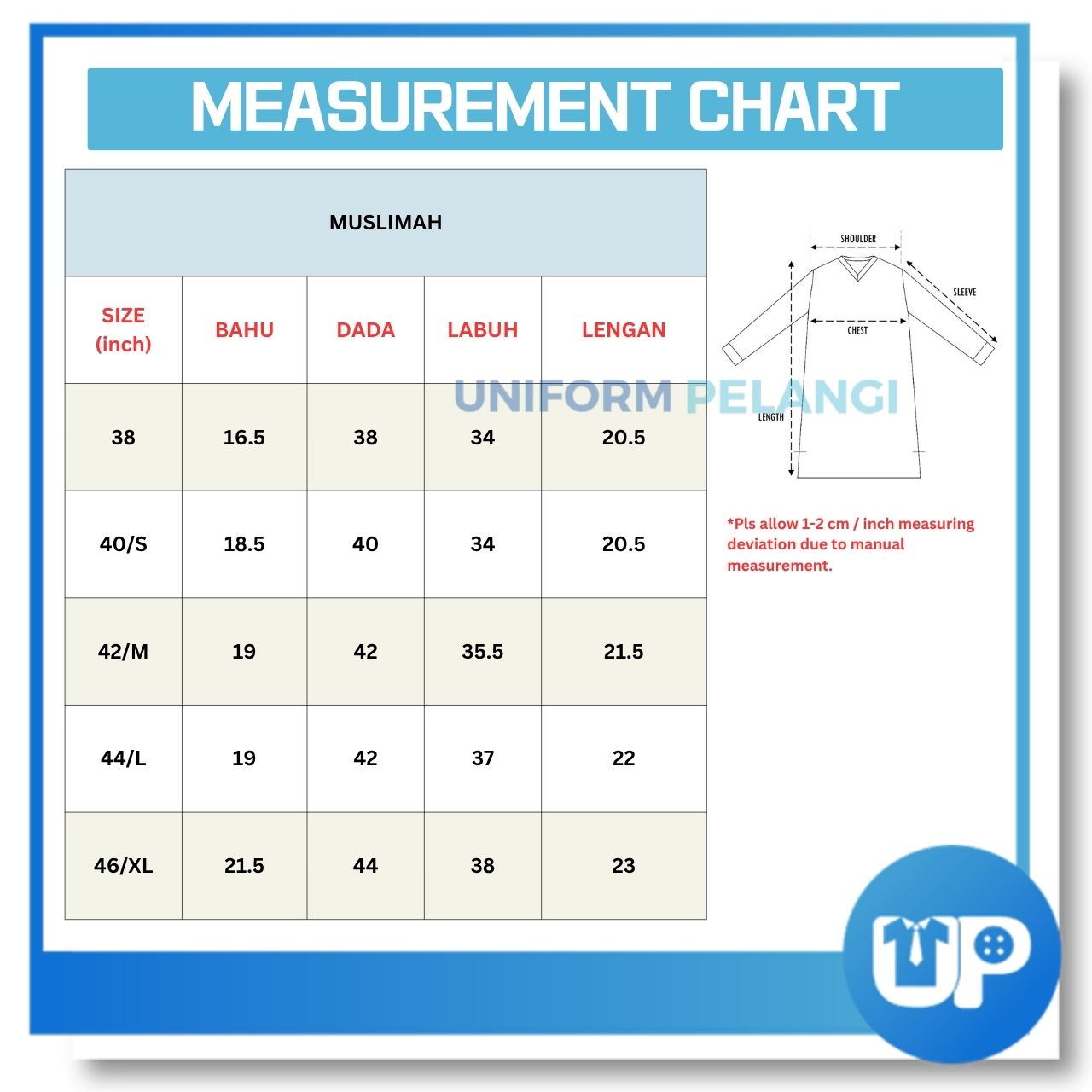 Baju Tshirt KRS Muslimah Kadet Remaja Sekolah Agama Good Quality Cotton Uniform Kokurikulum