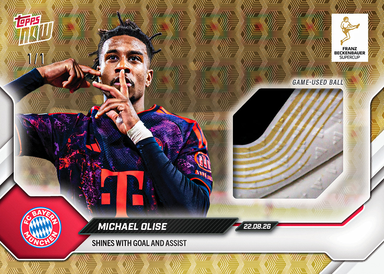 Michael Olise - 2026/27 Bundesliga Topps NOW® #3 Bayern München 紀念卡【團購】