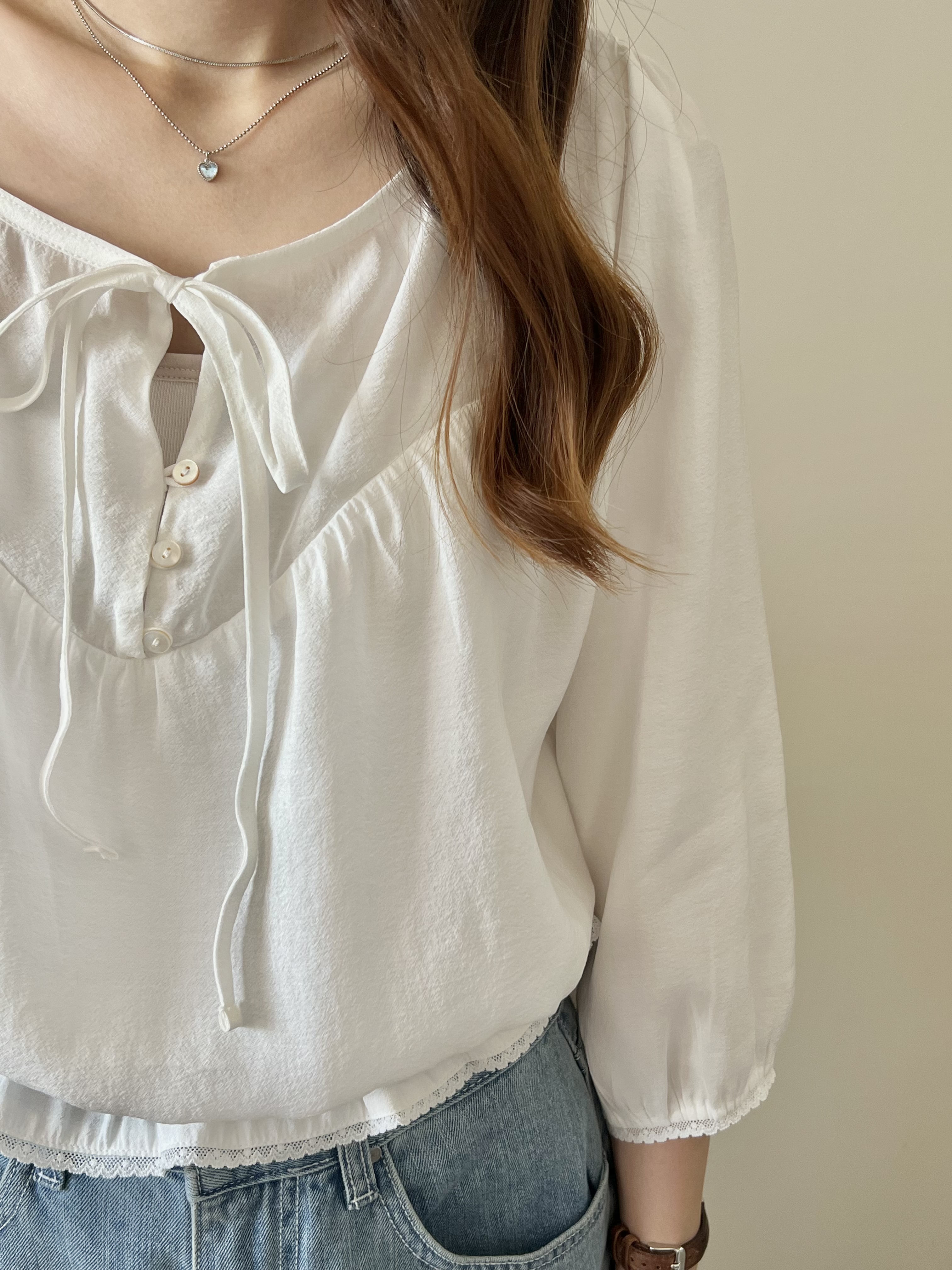 溫柔垂感七分袖blouse