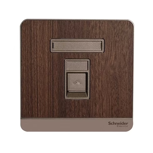 施耐德 AvatarOn 胡桃木 單位 CAT3電話插座