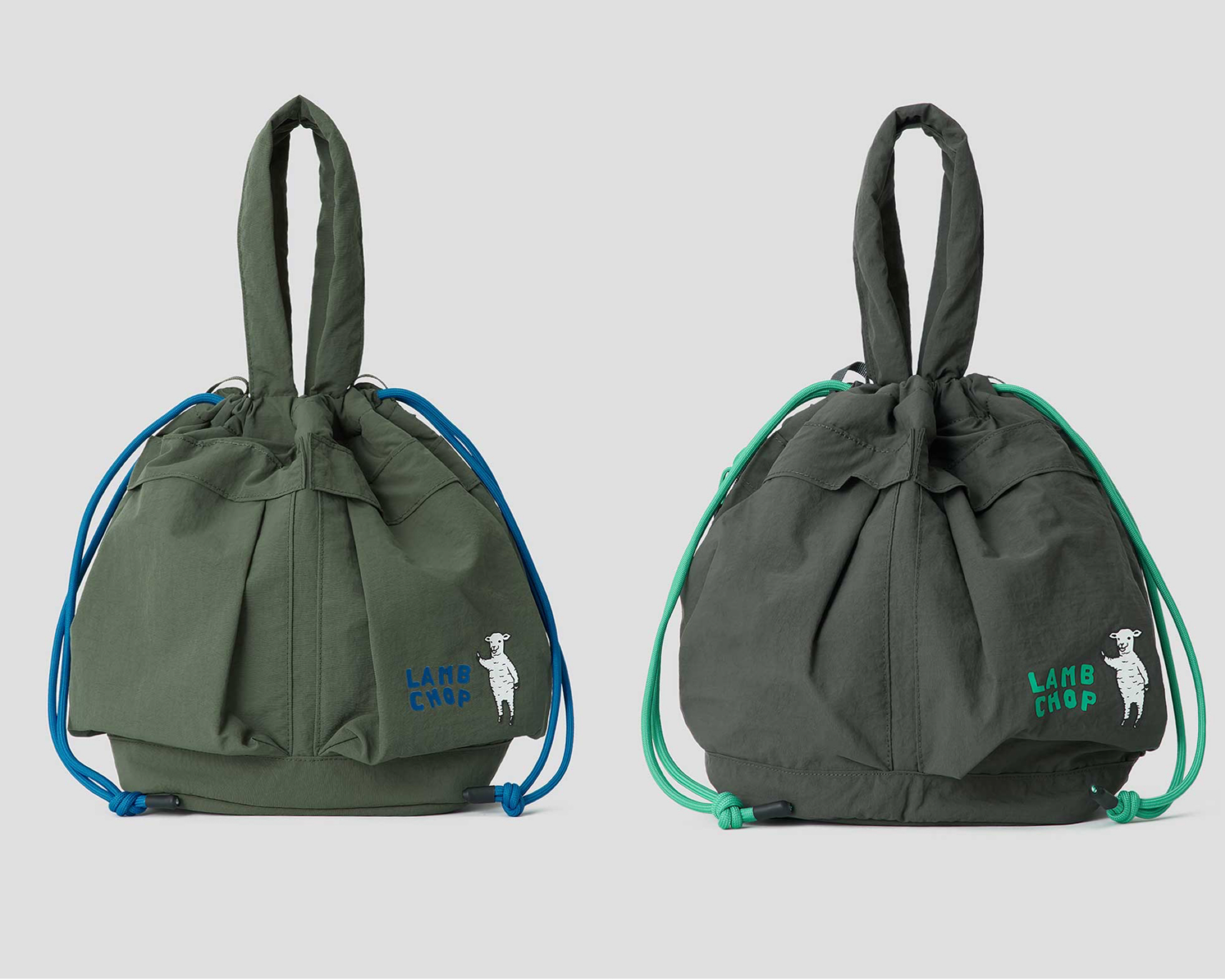 📦訂購 日本限定 graniph LAMB CHOP 功夫綿羊 索繩手提袋