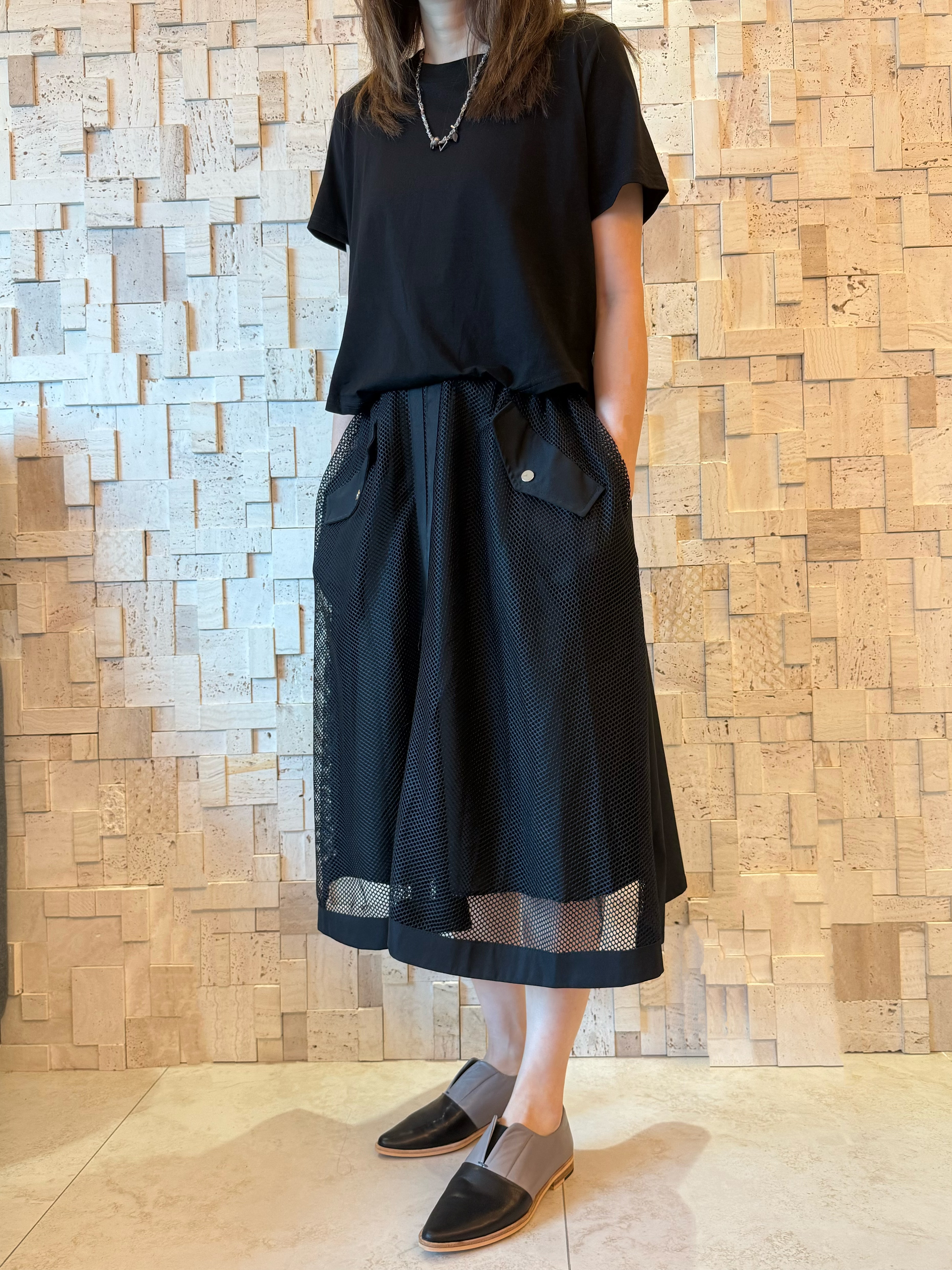 S00360 滑棉拼網紗Op