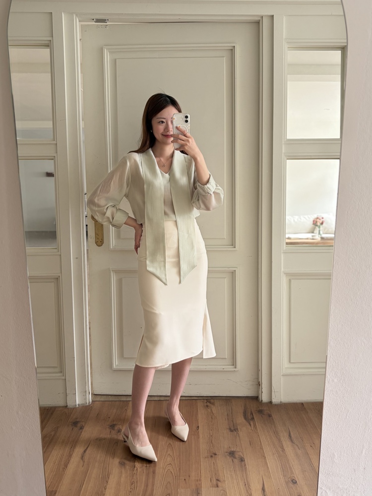 Pastel Mermaid Skirt (Ivory)