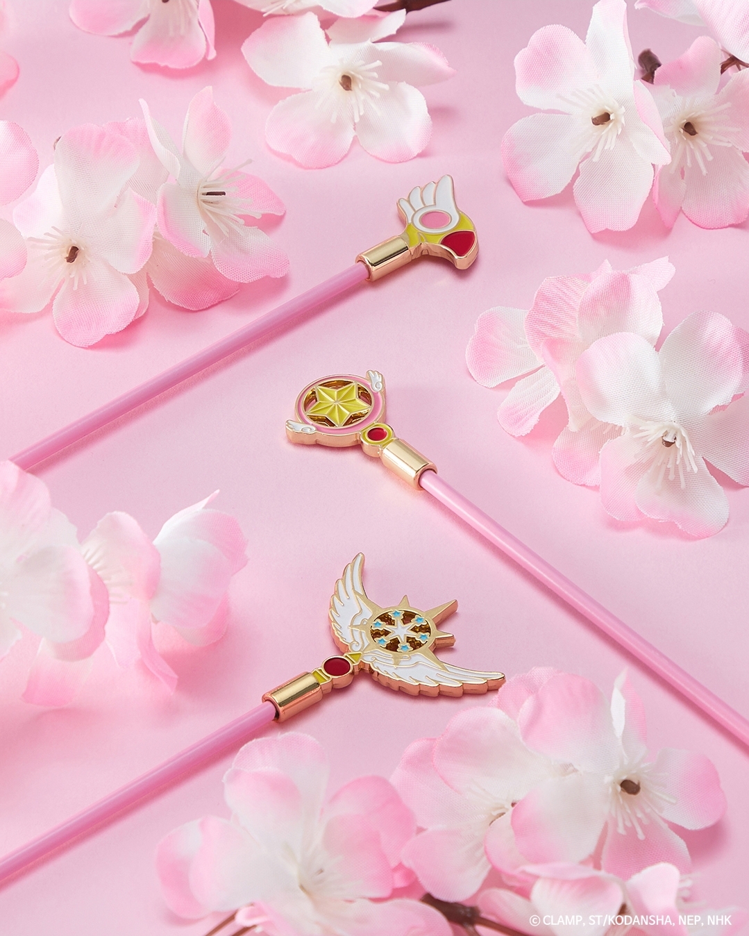 電影特典 - 百變小櫻MAGIC咭 韓國戲院周邊 魔法陣流沙杯墊 & 魔法枚造型攪拌棒