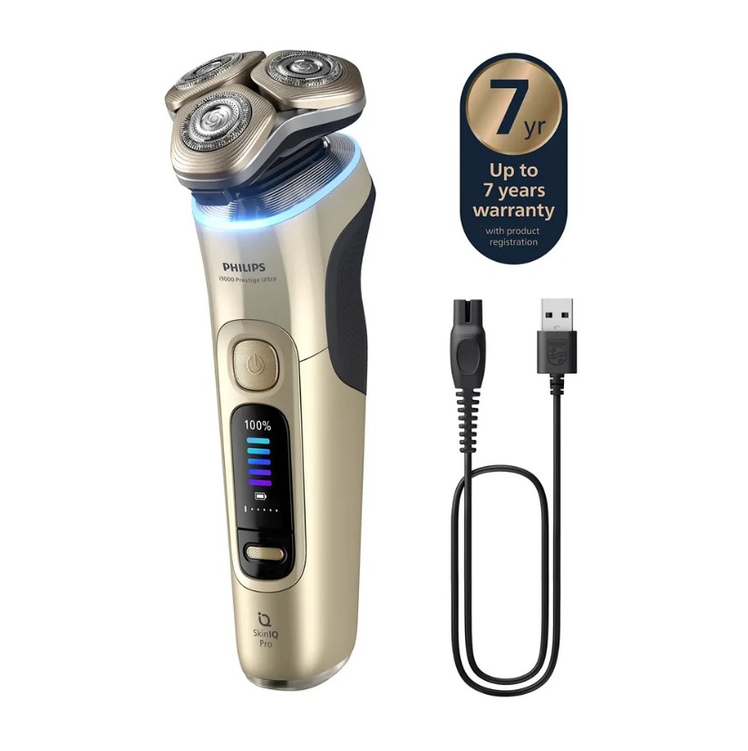 香港行貨 Philips 飛利浦 i9000 Prestige Ultra 配備 SkinIQ Pro 技術的乾濕兩用電鬚刨 XP9403 2年保養