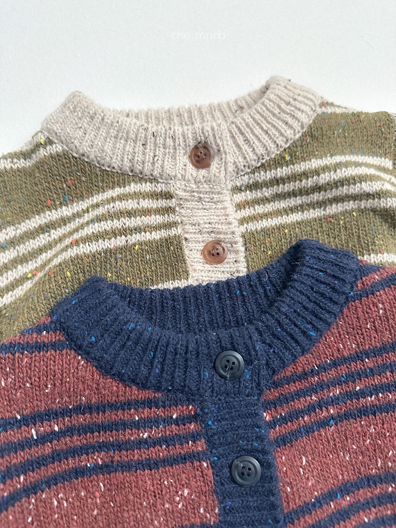 Mnirobe |  Four Line Knit Cardigan