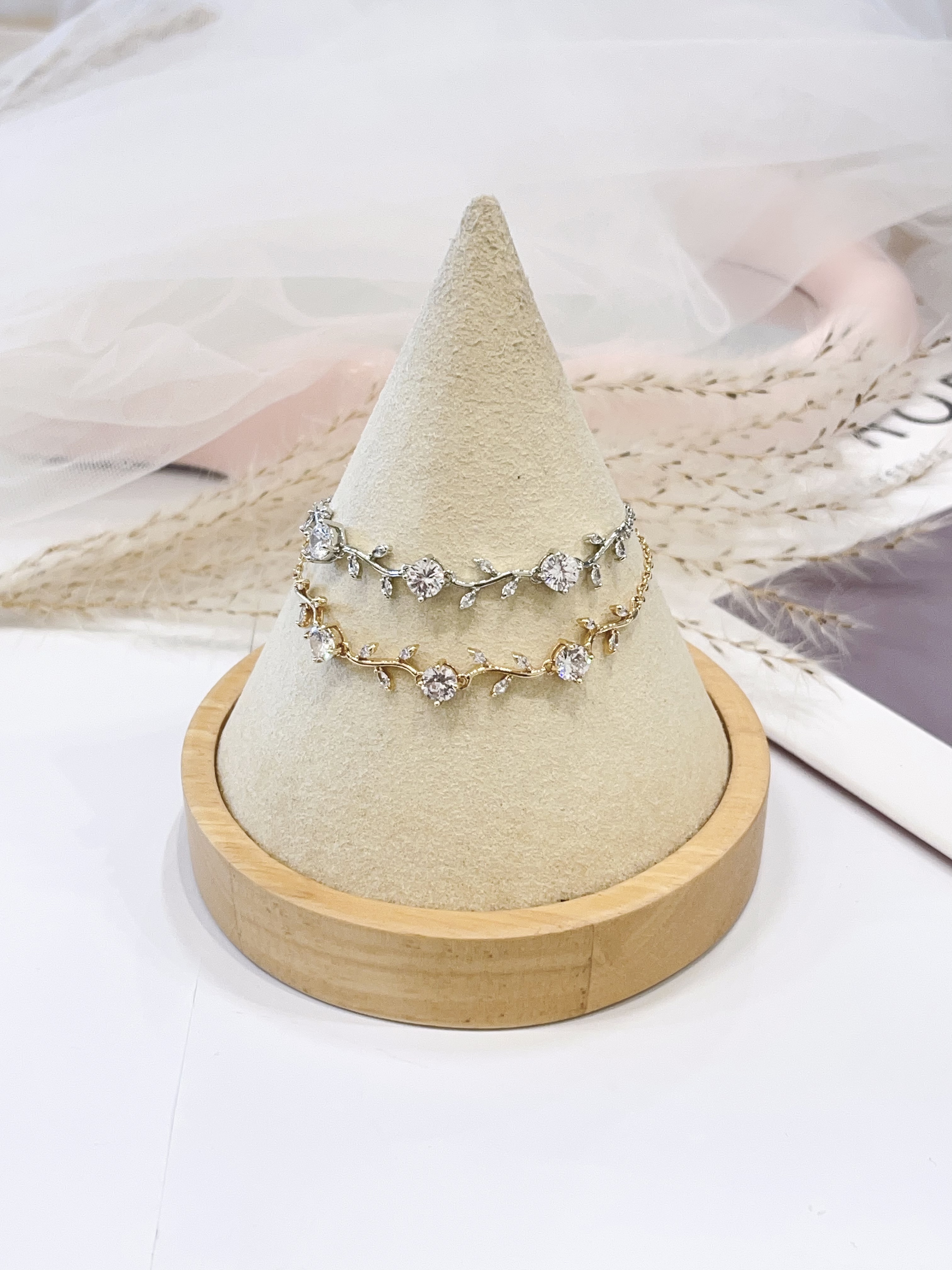 钻石玫瑰钛钢手链🌹