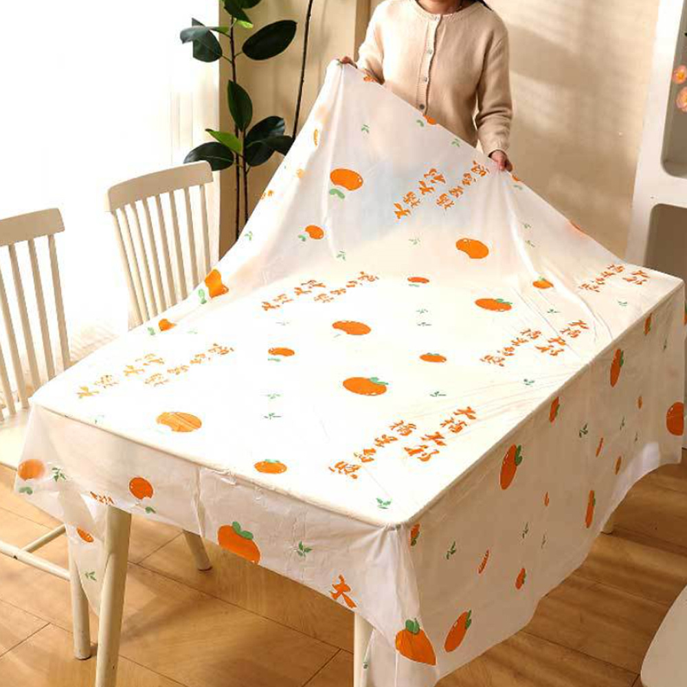 即棄膠枱布 一次性桌布 檯布 加厚檯布 聚會party 聚餐好物 160*160cm [平行進口] HK2681