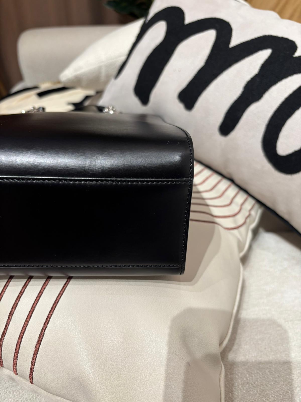 Cartier Shoulder Bag Black calfskin tote 100%Authentic, 95%New 