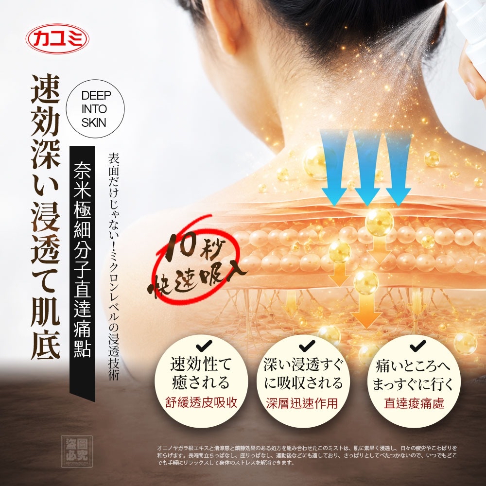 日本カユミ-天麻根草本舒緩噴霧60ml
