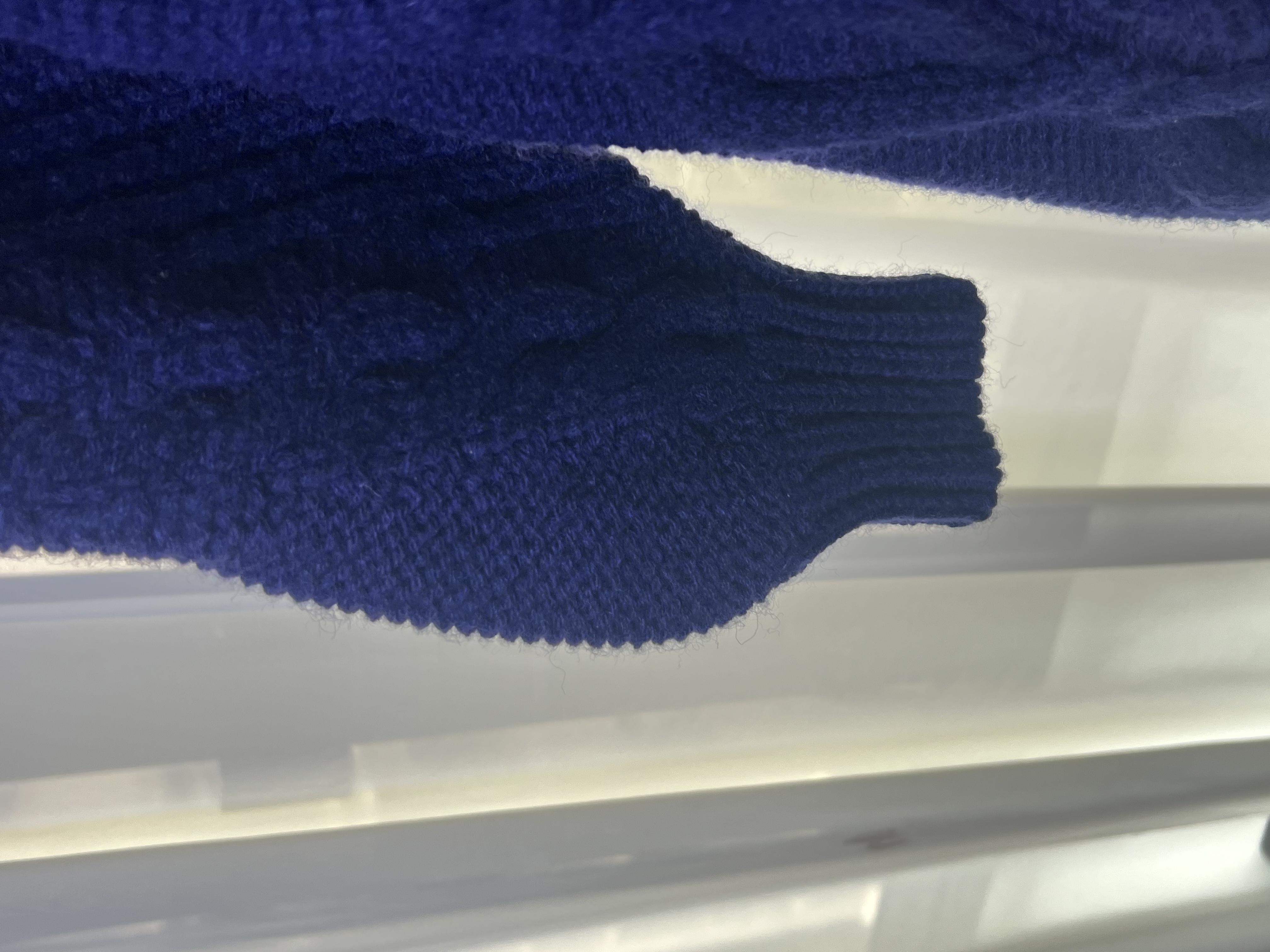 Pre-Owned Chanel Navy Cable Knit Sailor Collar Sweater / Product Code: 26041908