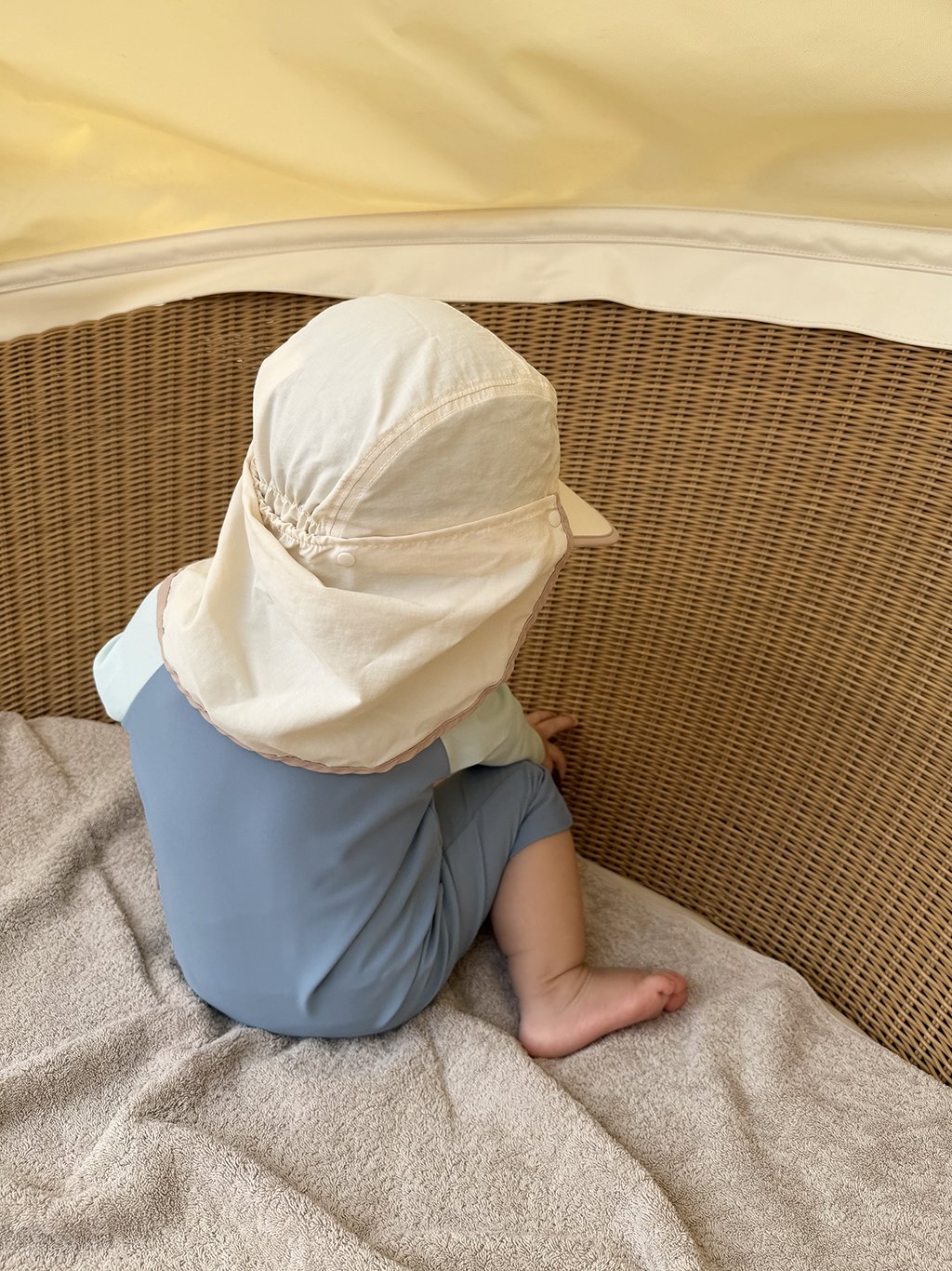 Here | sun hat (Ivory free size )