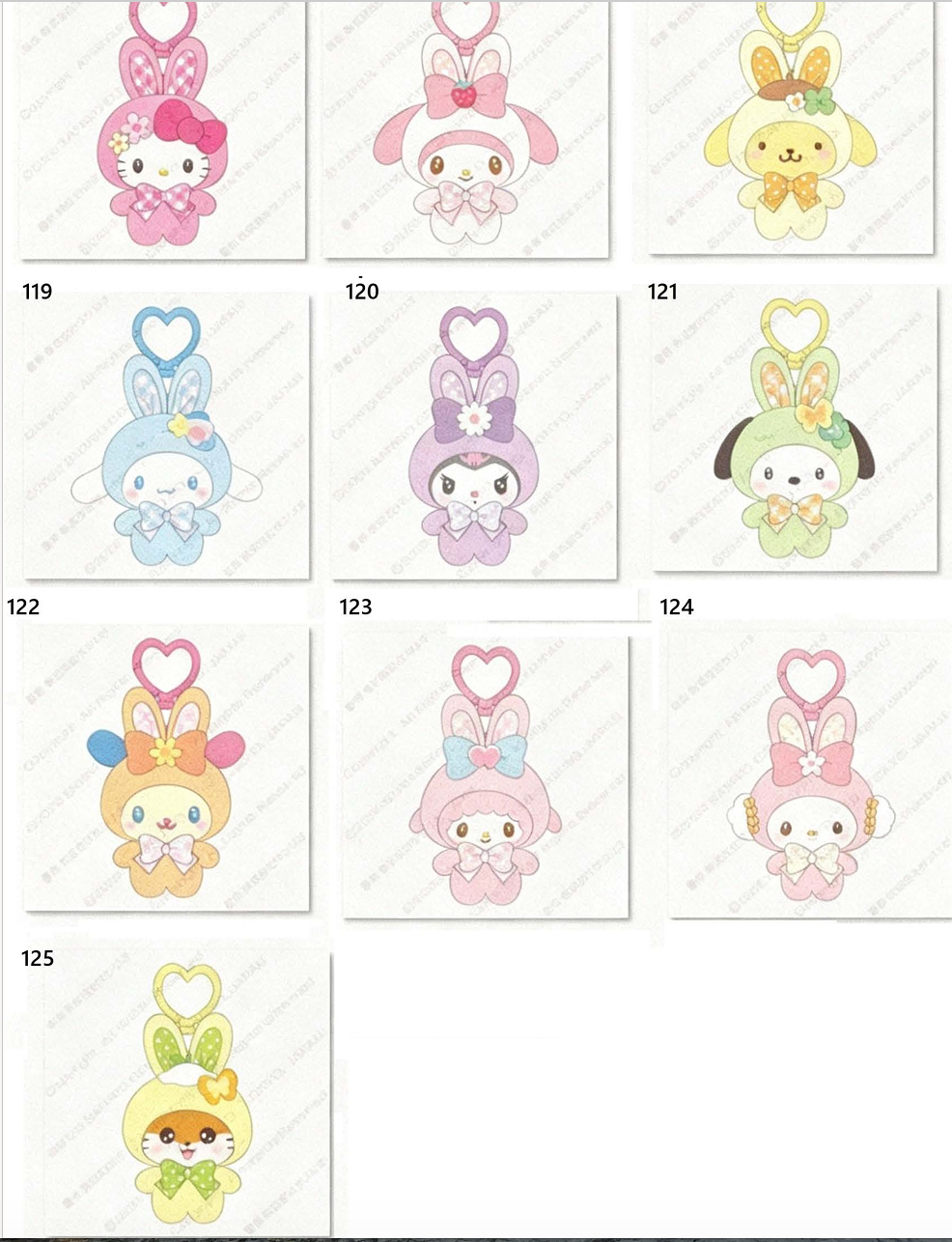 預訂 | Sanrio 春日 Bunny 兔仔系列掛件 