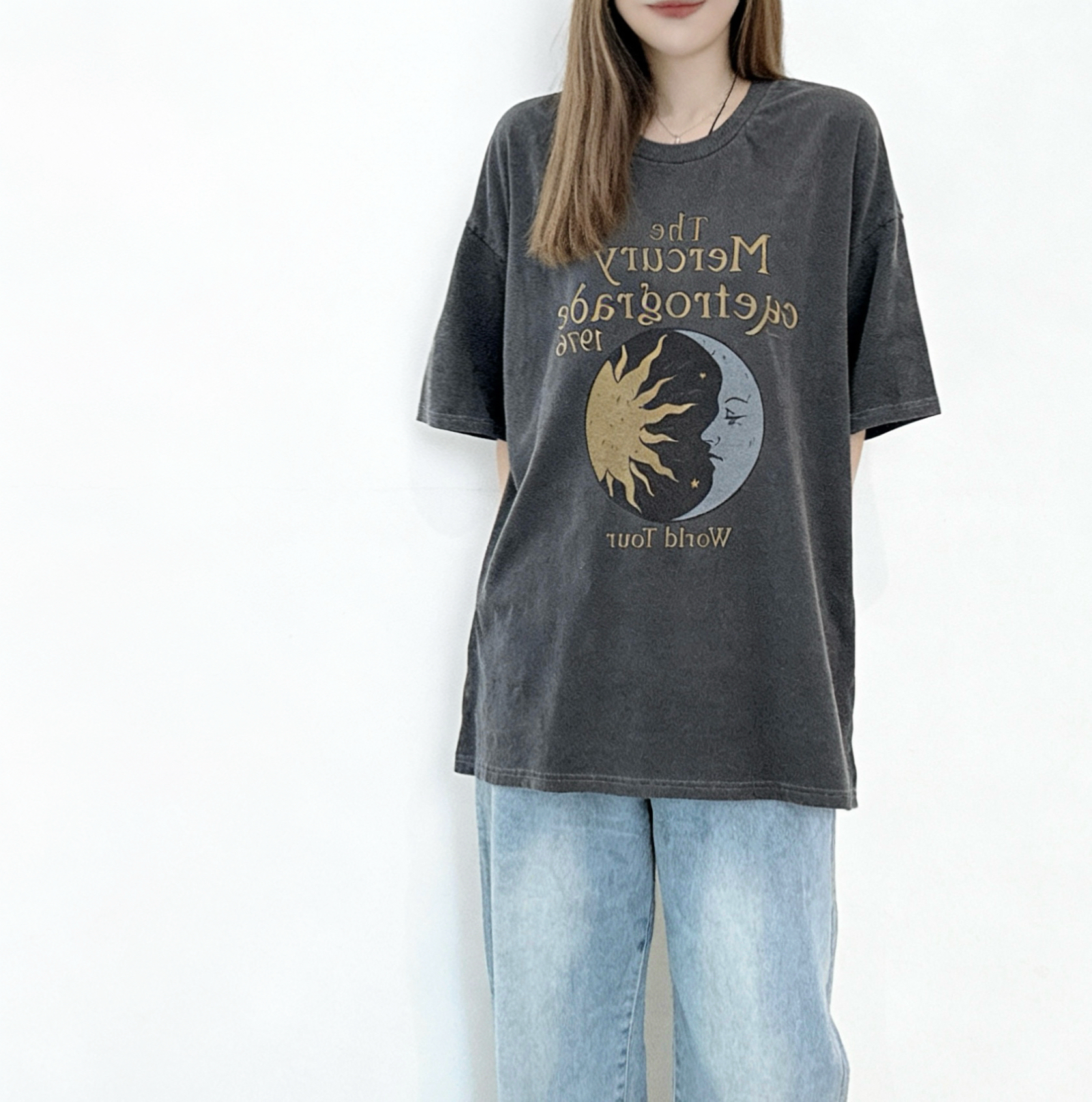 🌼初春優惠🍀 撞色print Tee 