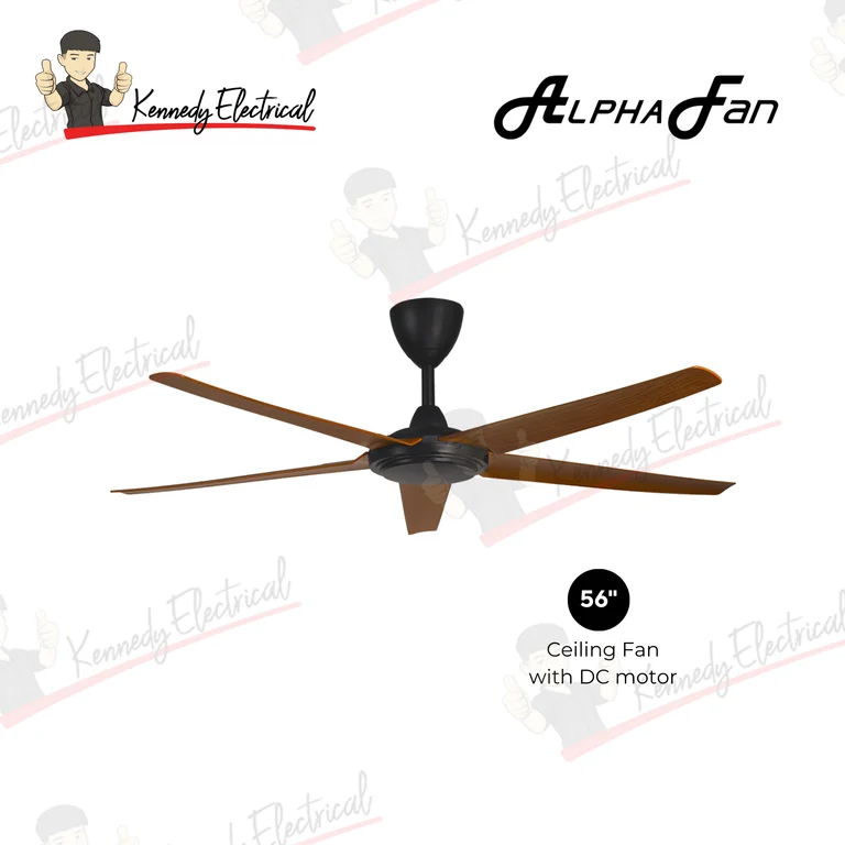 Alpha 56" EX6 AC Motor ABS Ceiling Fan (EX6-5B)