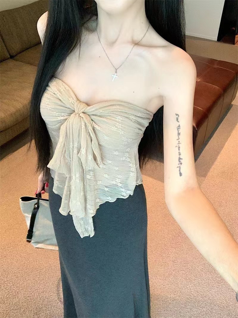 4615“ Sweet & Cool Lace Top”甜酷蕾丝抹胸