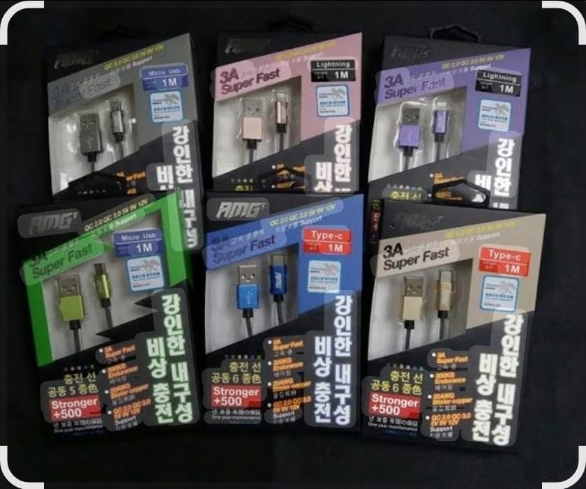 (Mirco)AMG 3A 超快速充電線 -Micro USB, 