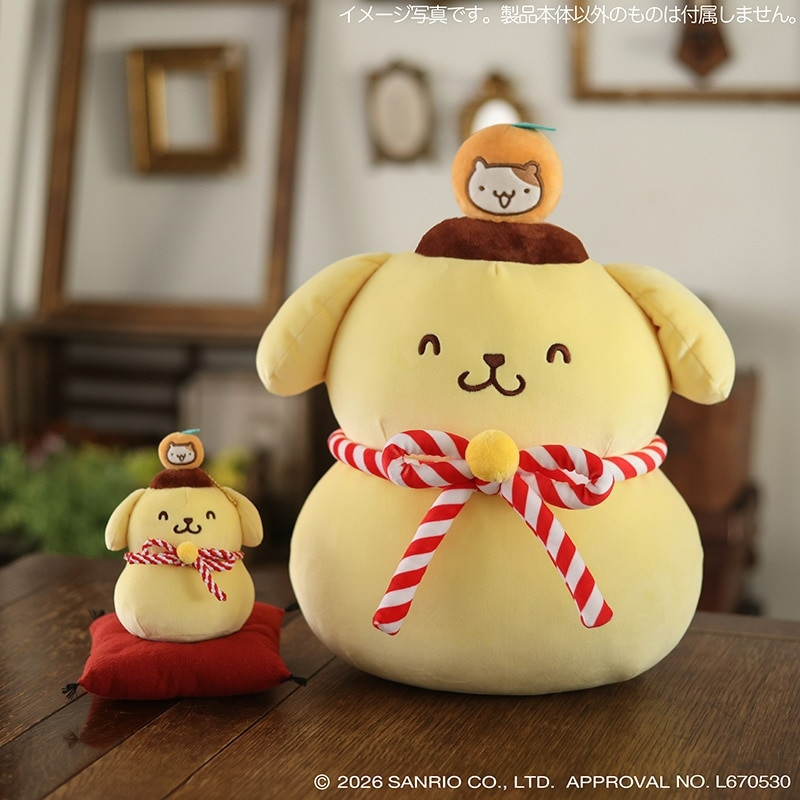 🌸 【預訂】Pompompurin 鏡餅公仔 - Pompompurin 30th x 郵便局