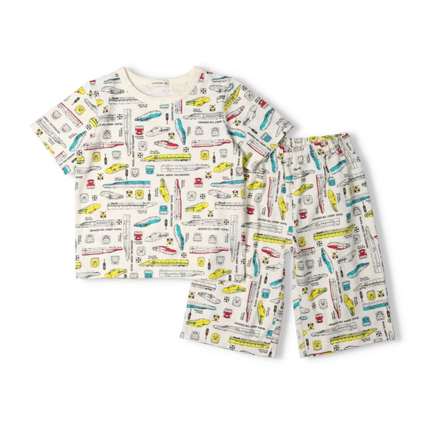 <🌟訂購🌟>Kids Foret新幹線100%錦短袖家居服