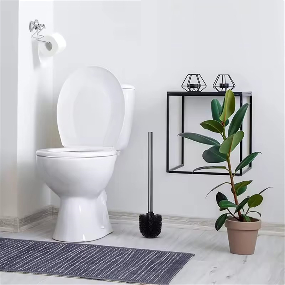 3x 不鏽鋼馬桶刷 黑色1桿+1刷頭(3套） UB0287