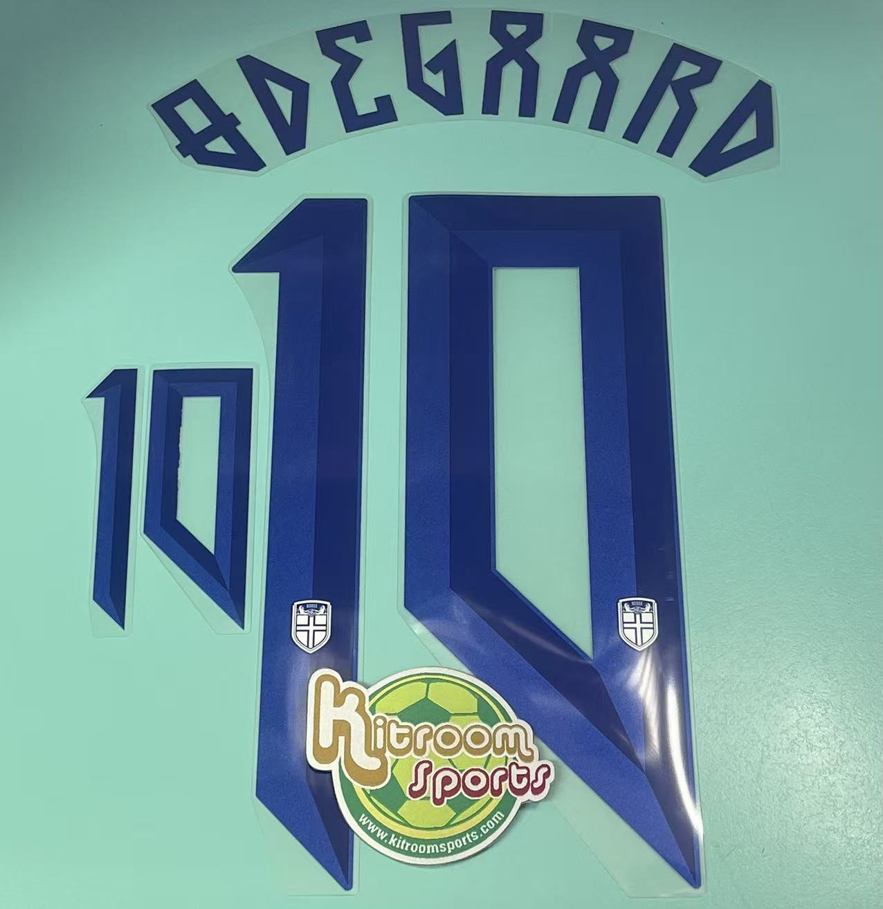 2024 Narway Away Nameset #10 ODEGAARD