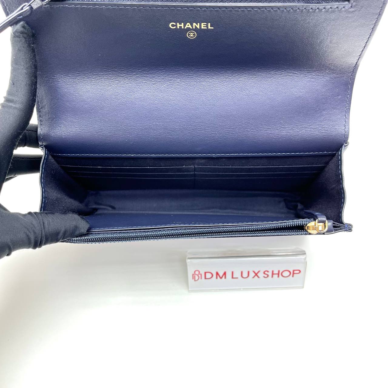 Chanel 19 WOC Navy Blue Lambskin GHW (Serial 29, Year 2019)