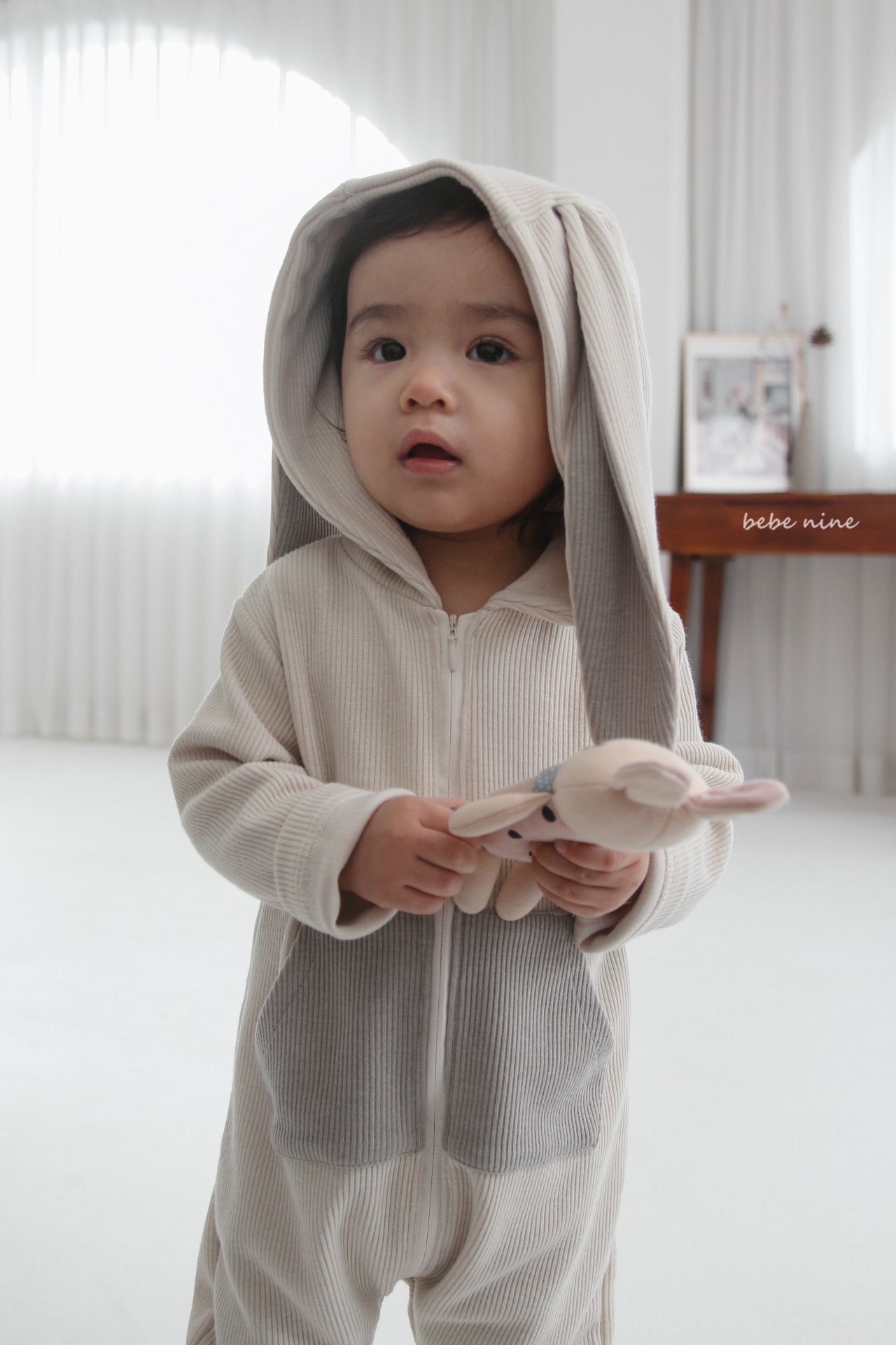 🌸預訂 韓國直送🌸🇰🇷Bebenine兩色小兔恐龍造型連身服