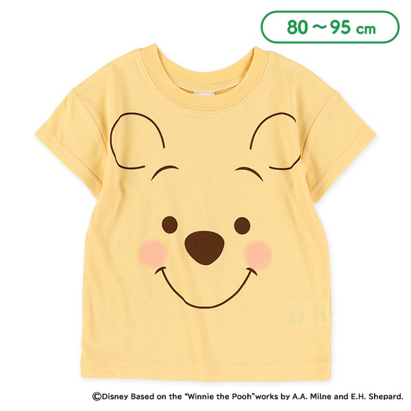 🇯🇵預訂 日本直送🇯🇵Winnie the pooh小熊維尼大面部印花短袖T恤
